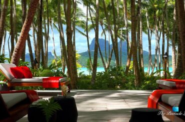 Palm Tree Island Sounds | Relaxing ASMR | Luxury Lifestyle | Motu Tane | Bora Bora, French Polynesia