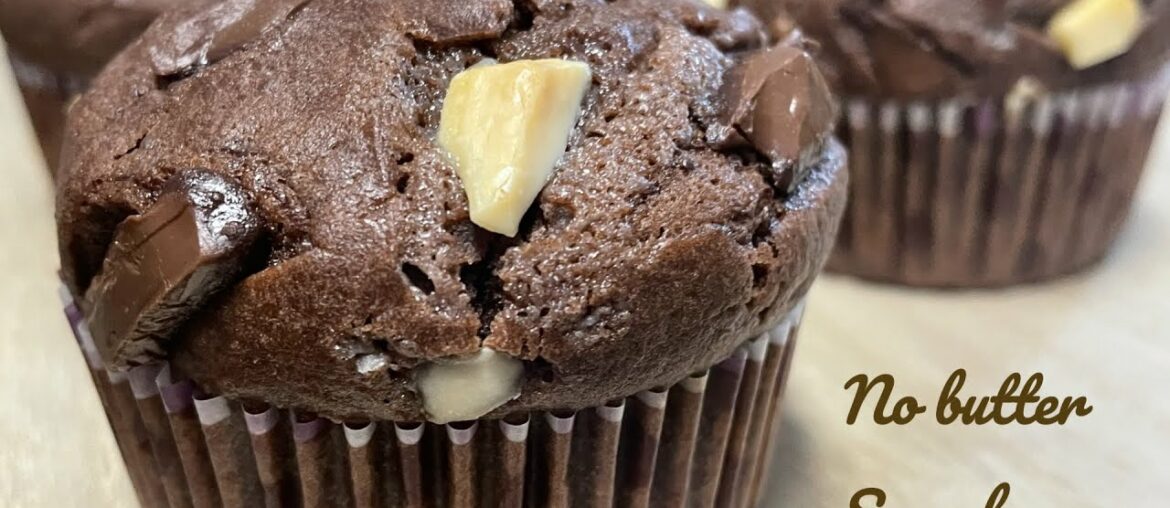 No Butter Chocolate Muffins | Muffins sans beurre |Recipe in French,Tamil & English|Trending Recipes