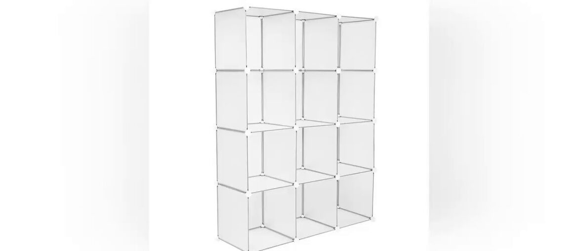 Unboxing Cube Storage 12-Cube Book Shelf Storage Shelves Closet Organizer Shelf Cubes Organizer Boo