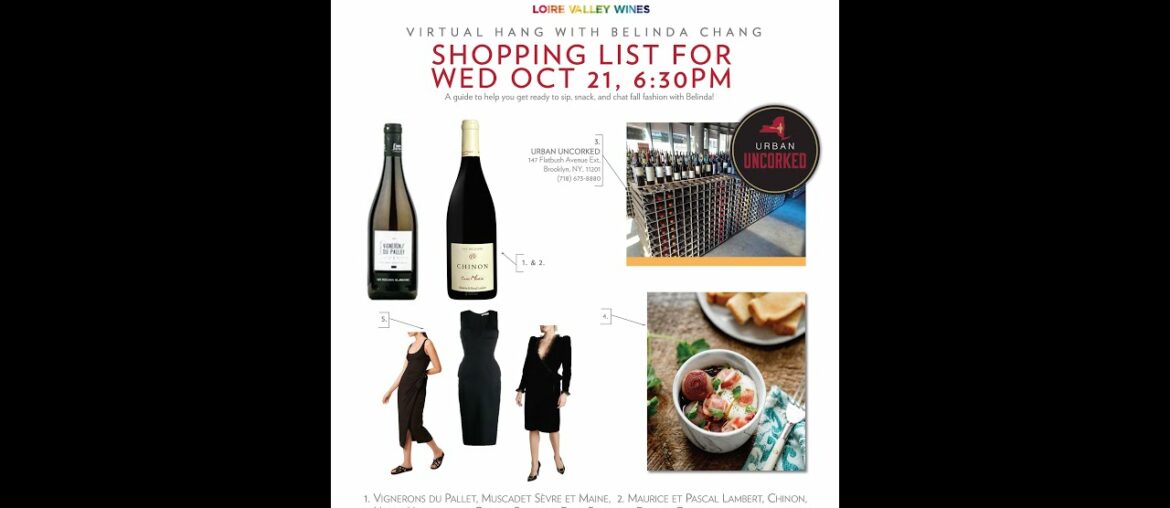 VIRTUAL EXPERIENCE! Virtual Hang with Belinda Chang & Loire Valley Wines | Episode 1