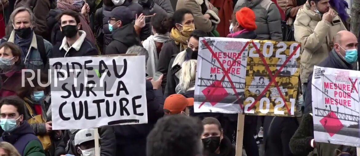 France: Entertainment sector workers protest COVID closures in Paris France: Entertainment sector workers protest COVID closures in Paris