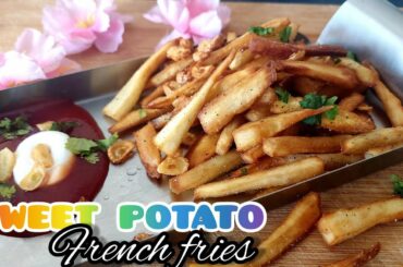 Instant Sweet Potato French Fries | No fail recipe - crispy sweet potato chips | French fries