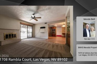 1708 Rambla Court, Las Vegas, NV 89102