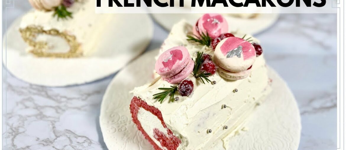 Easy French Macaron Recipe | Christmas Yule Log ( Buche de Noel 2020 ) Easy French Macaron Recipe | Christmas Yule Log ( Buche de Noel 2020 )