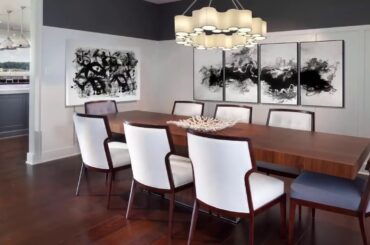 200  Modern dining room  Laconic Dining Area  Black and White Dining Room