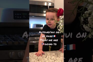 Biscoff mug recipe in French by a toddler