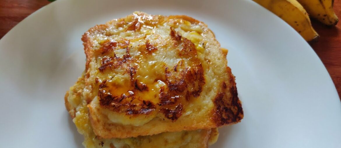 banana bread french toast | instant breakfast recipe for kids #shorts