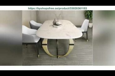 Unboxing Stainless Steel Dining Room Set Home Furniture Minimalist Modern Marble Dining Table And 6