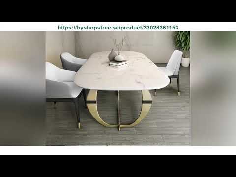 Unboxing Stainless Steel Dining Room Set Home Furniture Minimalist Modern Marble Dining Table And 6 Unboxing Stainless Steel Dining Room Set Home Furniture Minimalist Modern Marble Dining Table And 6