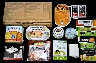 French Armed Forces RCIR 24 hr combat ration pack MRE Menu 10 the fabled Duck & Mash one