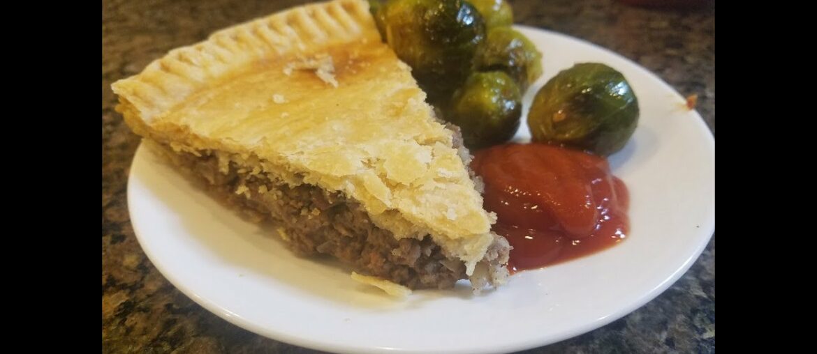 how to make TOURTIERE meat pie - French Canadian recipe with venison and wild hog