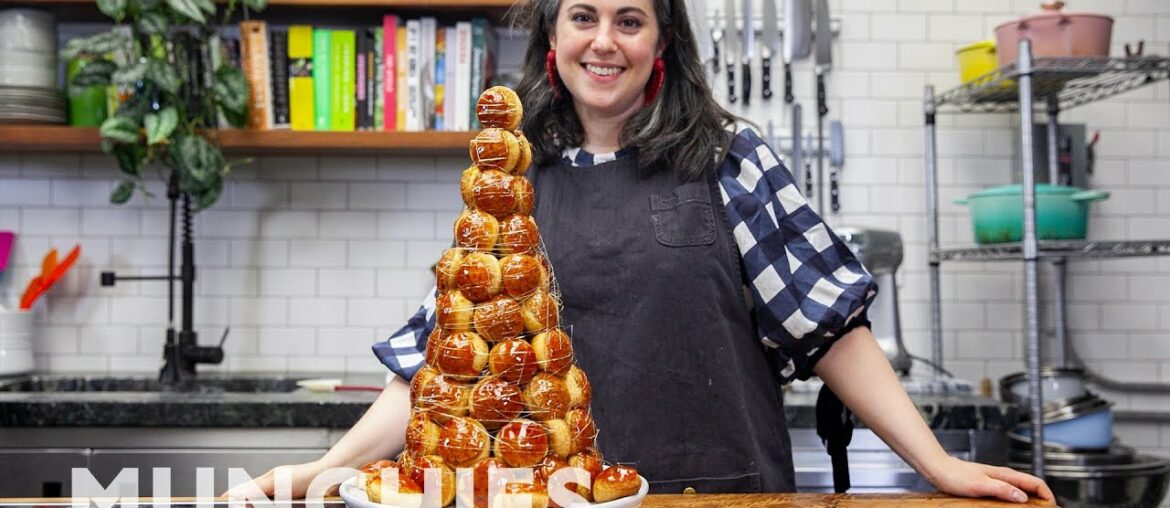 Claire Saffitz Makes Croquembouche, A Cream Puff Tower