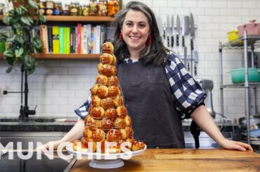 Claire Saffitz Makes Croquembouche, A Cream Puff Tower
