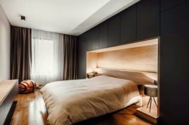 Overbed cupboards   modern small bedroom wardrobe design ideas