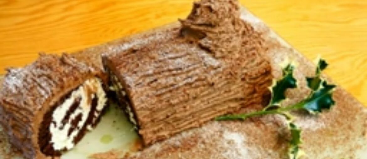 CHOCOLATE LOG  ( YULE LOG, CHRISTMAS LOG RECIPE )