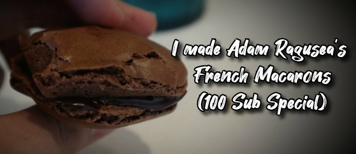 i followed Adam Ragusea's French Macarons Recipe (100 Sub Special)