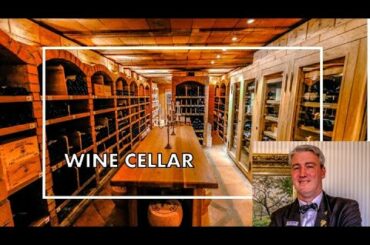 Impressive wine cellar and schnaps distillery at 2 star Restaurant Le Pavillon in Dollenberg