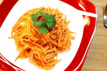 French  Grated Carrot Recipe with Vinaigrette