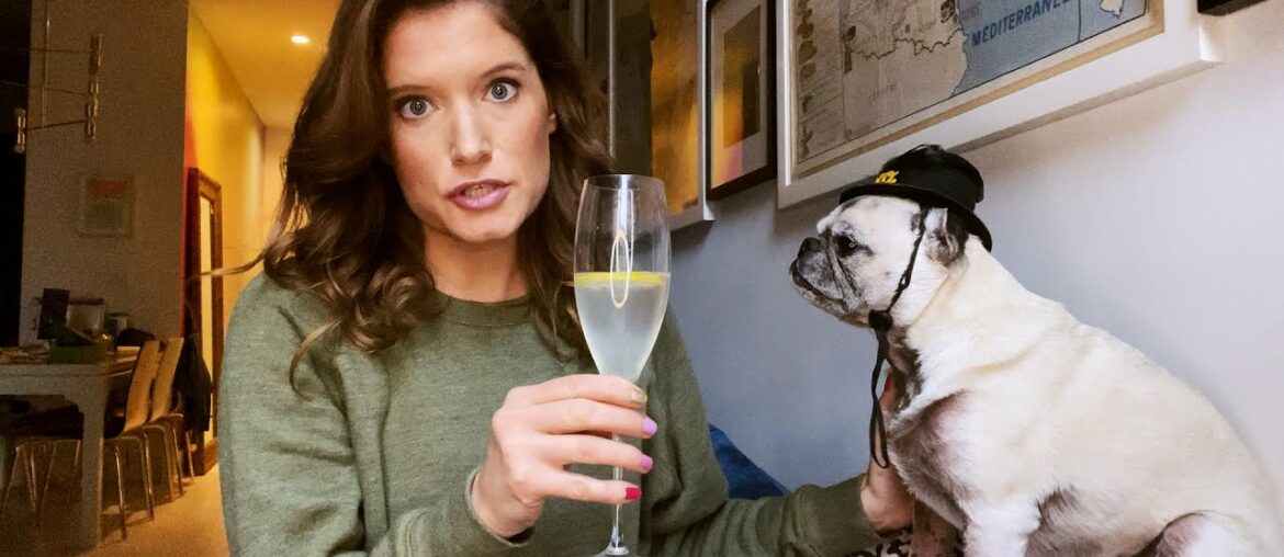 Staying Home: French 75 Sparkling Wine Cocktail Staying Home: French 75 Sparkling Wine Cocktail