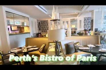 French  fine dining experience at Bistro Guillaume Crown Perth. Spectacular outdoor view. Eps 56