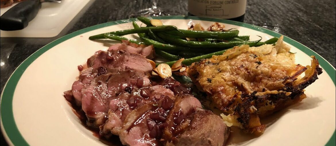 New Year's Special Dinner – Finale: Pan Roasted Duck Breast with Red Wine Reduction New Year's Special Dinner - Finale: Pan Roasted Duck Breast with Red Wine Reduction