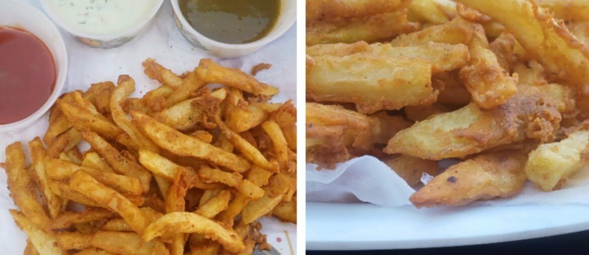 Garlic k Pani waly Fries-Homemade Crispy Fries Recipe-street style French fries