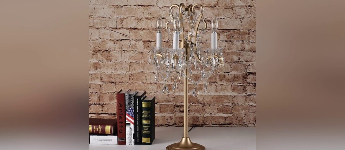 #Top French crystal decorative desk lamp bedside lamp American Princess personalized living room di
