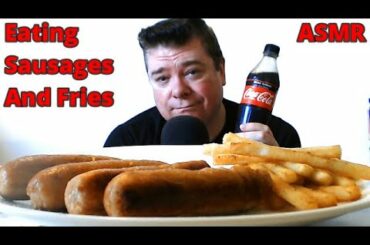 ASMR - Eating Sausages And Fries With A Nice Cold Coca-Cola