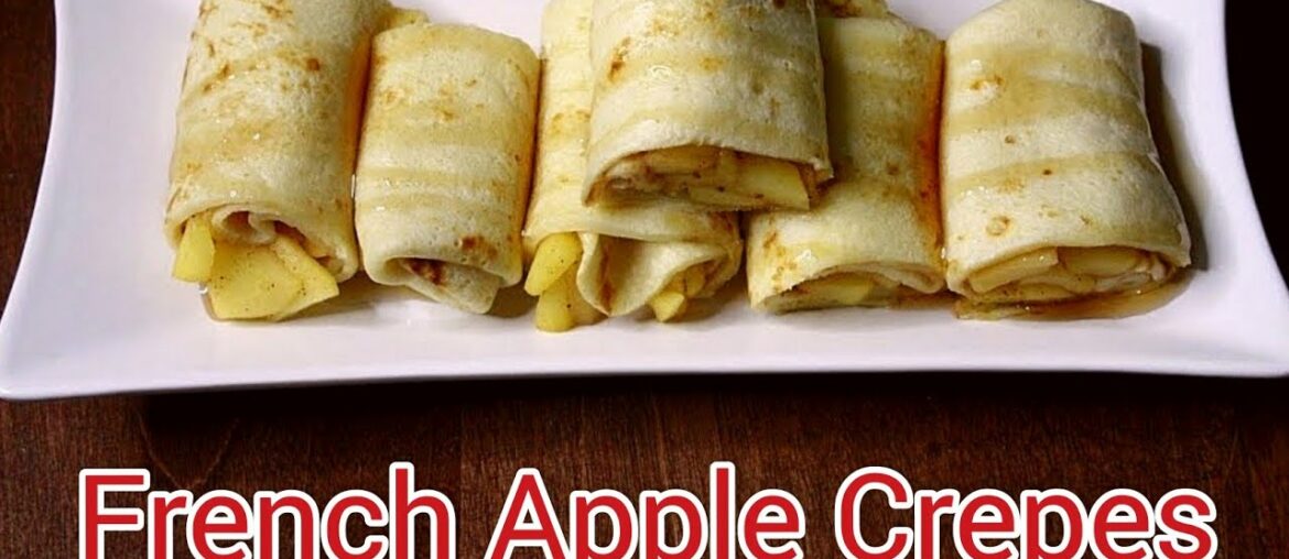 Easy breakfast recipe / French apple crepes recipe Easy breakfast recipe / French apple crepes recipe