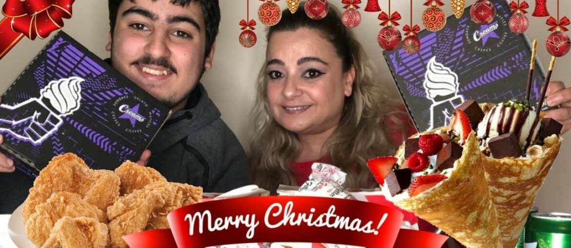 CHRISTMAS SPECIAL - Chick'fil'A and Creams Mukbang (Q&A IN LONDON)