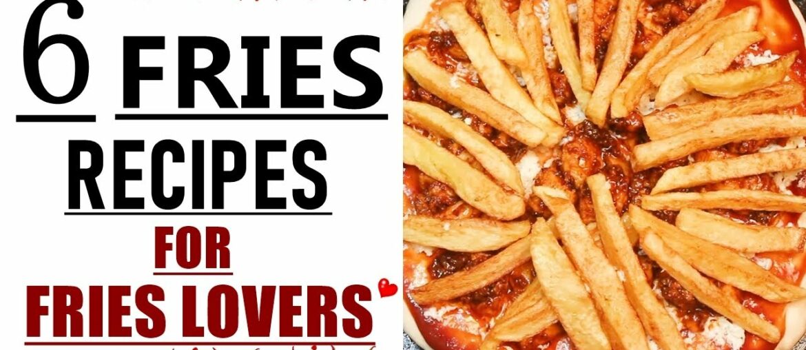 How to make crispy french fries | 6 recipes with french fries| french fries | by howtocookpk
