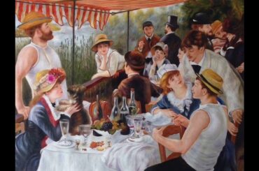 Lunch with friends in France Ambience - Renoir painting