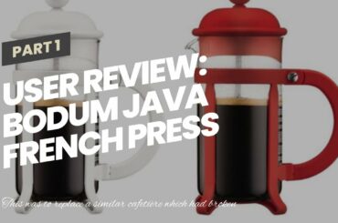 User Review: Bodum Java French Press Coffee Maker, 12 oz, Red