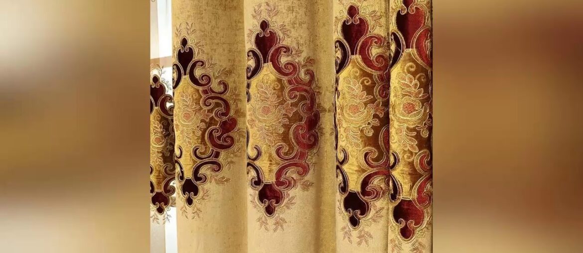 Review New European Style Curtain Fabric Embroidery Curtains For Living Dining Room Bedroom Valance Review New European Style Curtain Fabric Embroidery Curtains For Living Dining Room Bedroom Valance