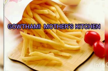 French fries recipe in kannada/ crispy  French  fries / McDonald's type  French fries /homemade