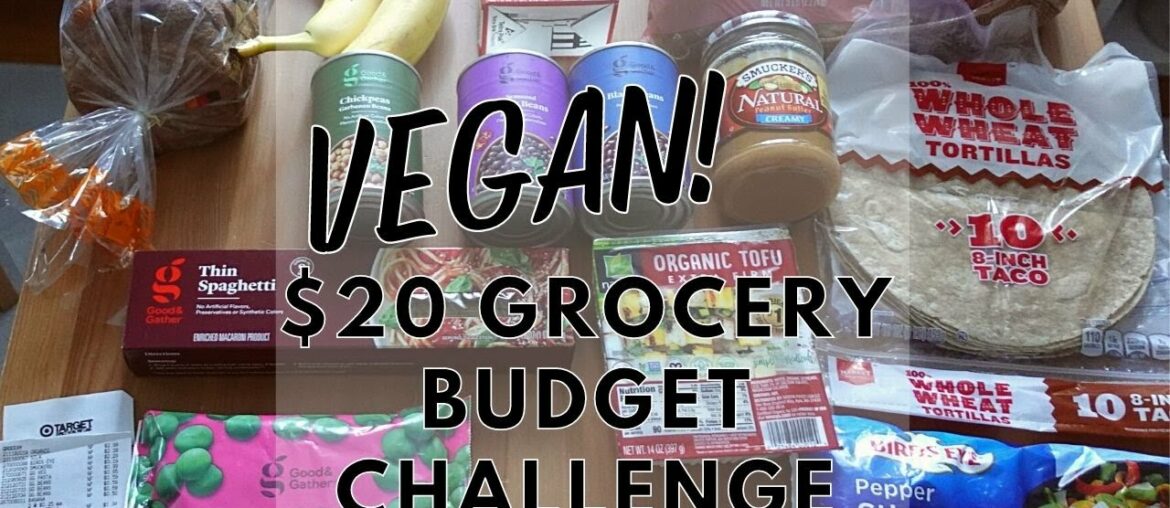 VEGAN $20 GROCERY BUDGET CHALLENGE | A Week of Healthy Meals for $20 at Target