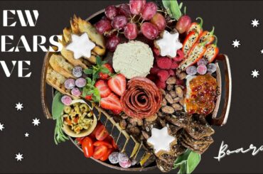 New Years Eve Charcuterie and Cheese Board for an Intimate Setting