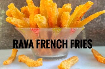 Rava french fries/sooji recipe/semolina snack/thasli's kitchen#Shorts