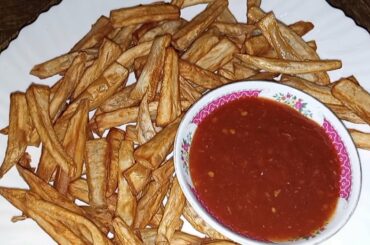 Sweet potato french fries|tea time snack recipe| By Peshawar fusion