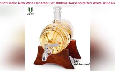 First Impression Untior New Wine Decanter Set 1000ml Household Red White Winescotch Bourbon Whiskey