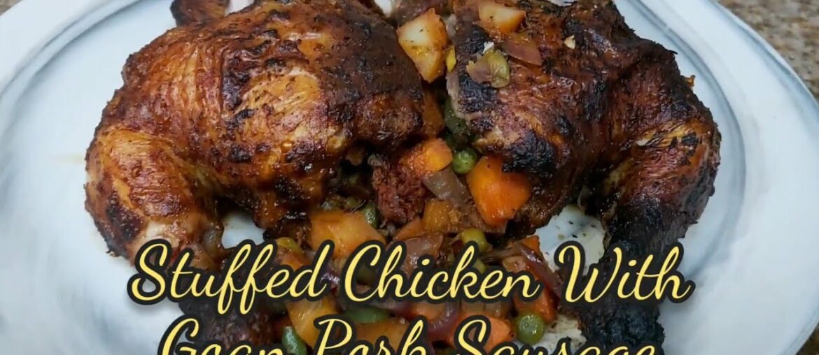 Stuffed Chicken With Goan Pork Sausages Recipe | Baked Chicken With Goan Masala Recipe. Stuffed Chicken With Goan Pork Sausages Recipe | Baked Chicken With Goan Masala Recipe.