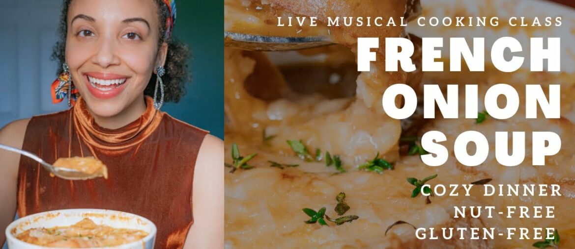 French Onion Soup - Vegan + Gluten-Free Recipe! (Cozy Winter Dinner with my Sister-in-Law MRLY)