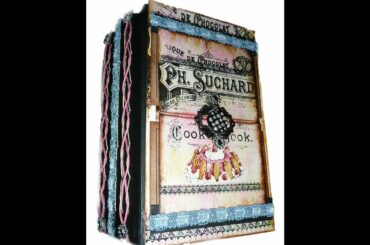 Vintage French Recipe Album/Altered Mixed Media Book (Completed) - SOLD