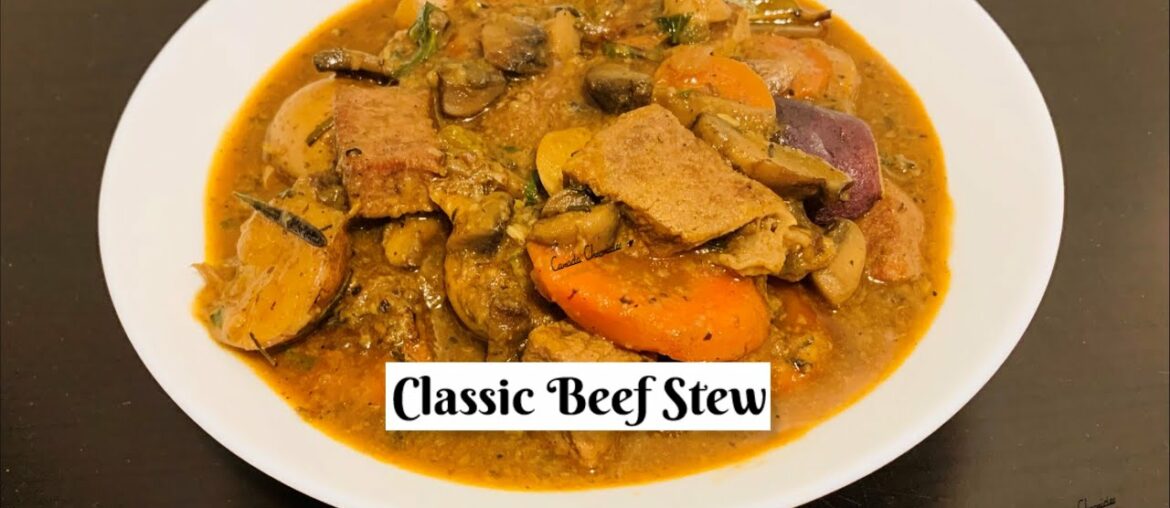 Traditional Beef Stew in Red Wine/Beef Bourguignon/Classic BEEF STEW/Julia Child Beef Bourguignon
