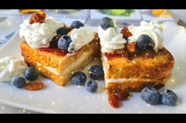French Toast | French Toast Recipe |  Cream Cheese Stuffed French Toast