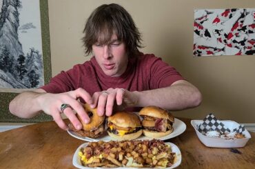 Eating Local | Pisanos: Old School | Gourmet Burgers and Poutine Mukbang