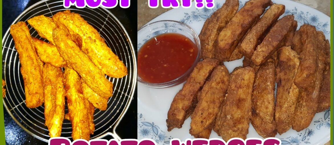 Potato Wedges Recipe || Crispy Potato Wedges || Jumbo Jet French Fries || Zainab Irfan