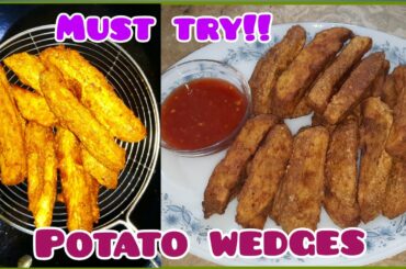 Potato Wedges Recipe || Crispy Potato Wedges || Jumbo Jet French Fries || Zainab Irfan