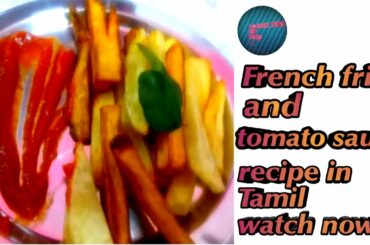 French fries recipe and tomato sauce|tomato ketchup in Tamil|Vasanth tips and tricks
