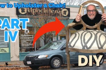 HOW TO! Upholstering a Dining Chair for PART 4: Arms & Back Upholstery